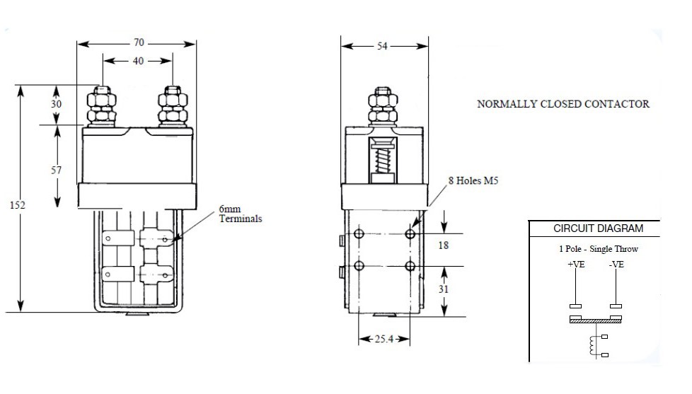 คอนแทคเตอร์ / Contactor 1NO-DP