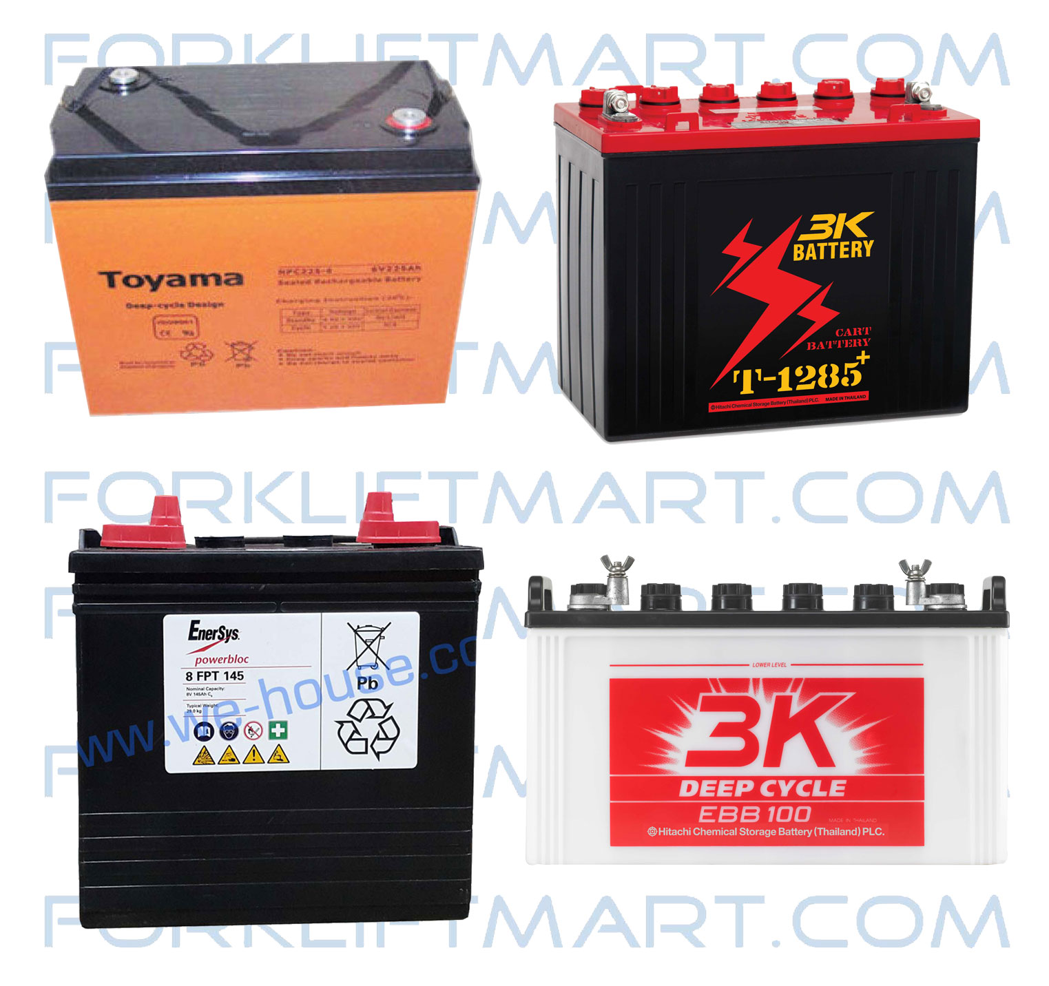 แบตเตอรี่รถทำความสะอาด/รถกอล์ฟ Deep Cycle Batteries